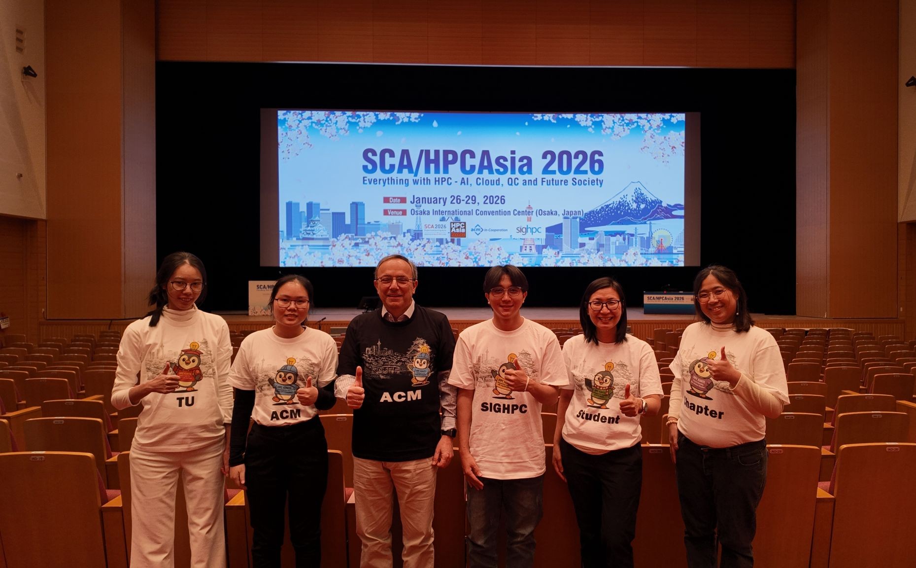 TU ACM SIGHPC Team with ACM SIGHPC President Yannis